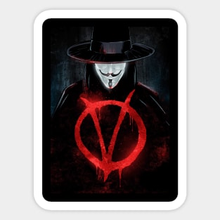 V For Vendetta Sticker